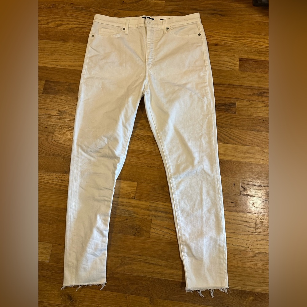 Banana Republic High-Rise White Denim